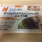 ニチレイフーズ糖質Aコース2018年春夏 四日目 チーズとデミグラスのハンバーグとおかず5種